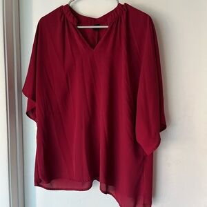 Elegant Red Women's Top